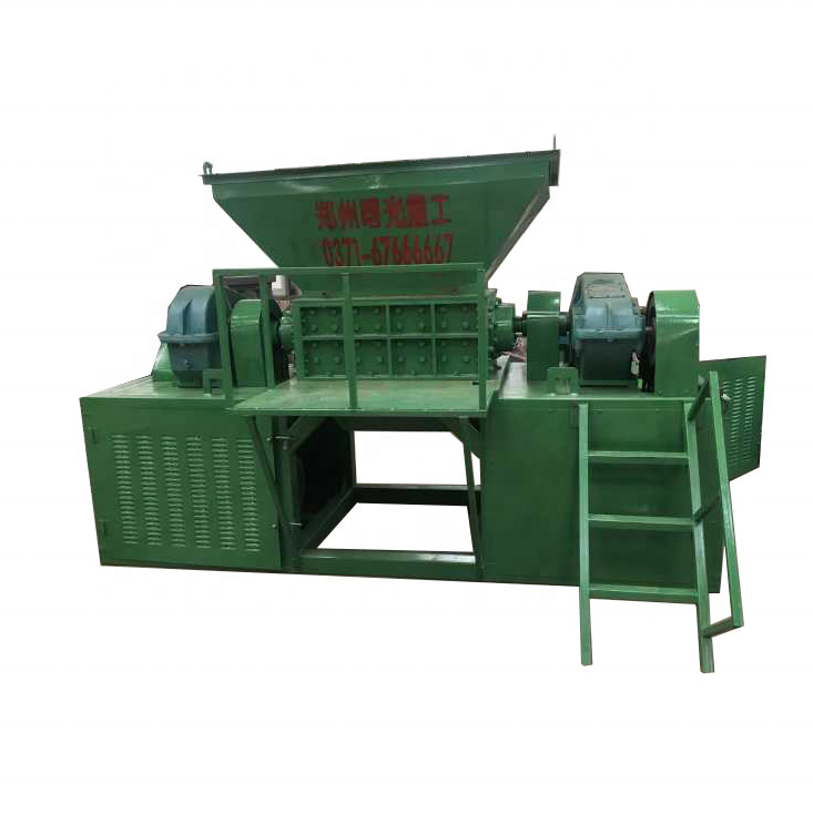 Industrial double shaft crushing machine cardboard box paper shredder