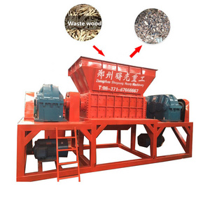 High quality double Shaft wood pallet shredder indonesia/ Wood pallet crusher/Nail Wooden Pallet Crusher Machine