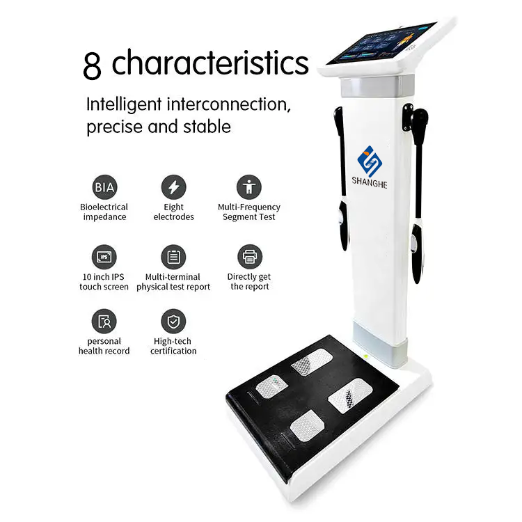 Professional 3d Body Scanner Fitness Composition Analyzer With Printer In Body Fat Analyzer