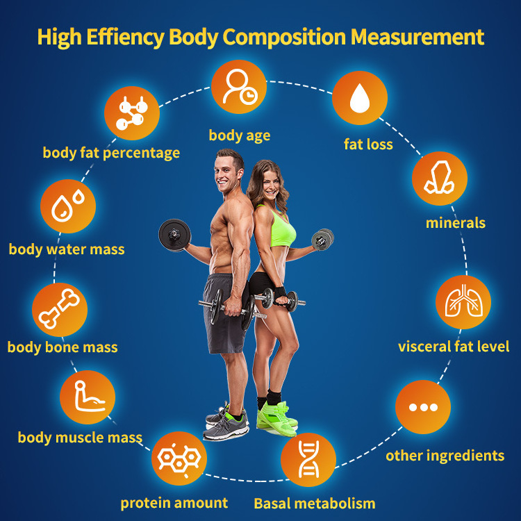 Professional 3d Body Scanner Fitness Composition Analyzer With Printer In Body Fat Analyzer