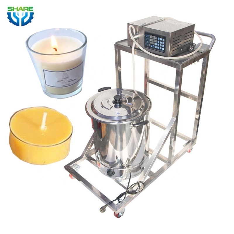 Semi Automatic Hot Wax Melter Dispenser for Candle Making Commercial Candles Melting Filling Machine