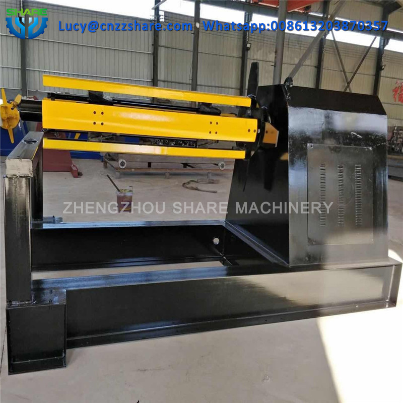 Automation 5 Tons Capacity Double Head Steel Coil Hydraulic Decoiler Uncoiler Machine