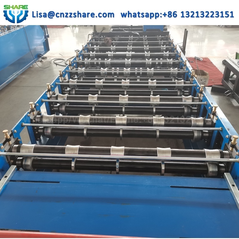 Glazed roofing metal tile roof roll forming machine roofing sheet making machine