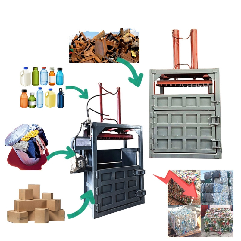 Automatic Hydraulic Baling Press Machine Waste Paper Metal Baler Machine Used Clothes Hydraulic Press Baling Machine for Sale