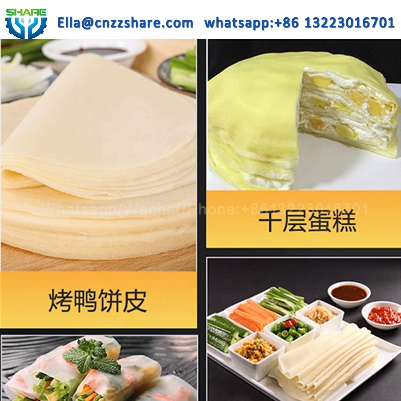 Spring Roll Skin Pastry Forming Machine Injera Making Wrapper Machine Price