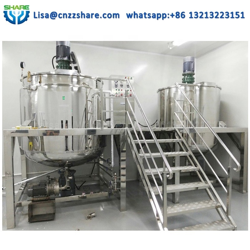 High Speed Horizontal Powder Liquid Mixer Machine Mixer Liquid Detergent Mixing Liquid Soap Making Machine