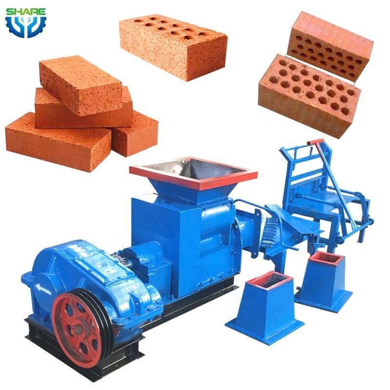 Manual clay bricks mud brick making and burning machine in india manual