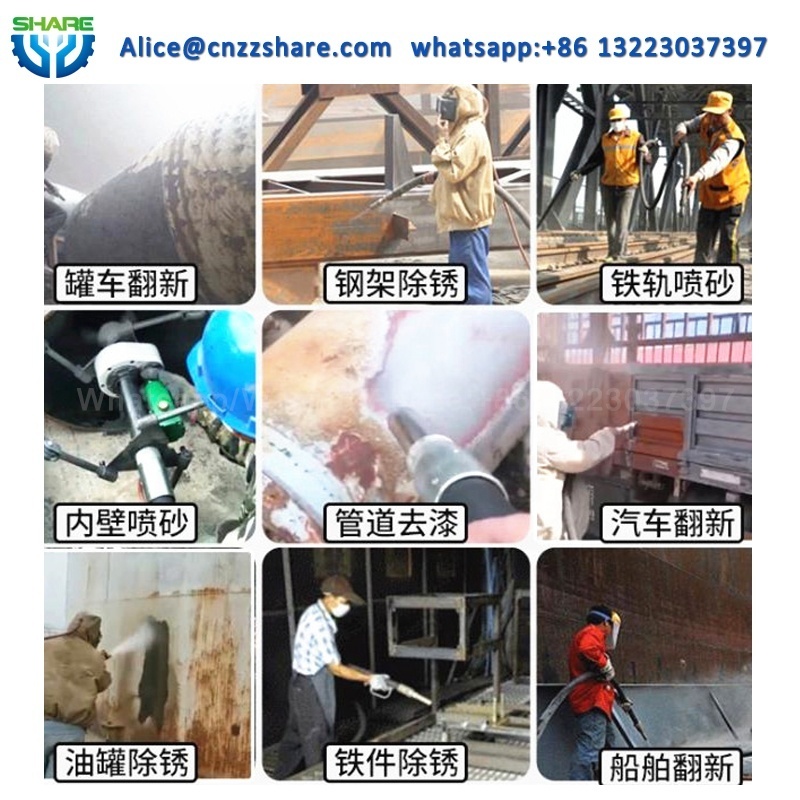 Industrial granite sand blaster 1000L water sand blasting machine portable dustless