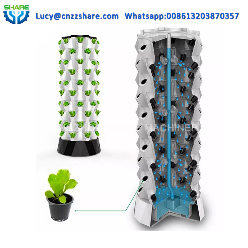 garden greenhouse indoor aeroponics growing towers commercial vertical hydroponics system for farming