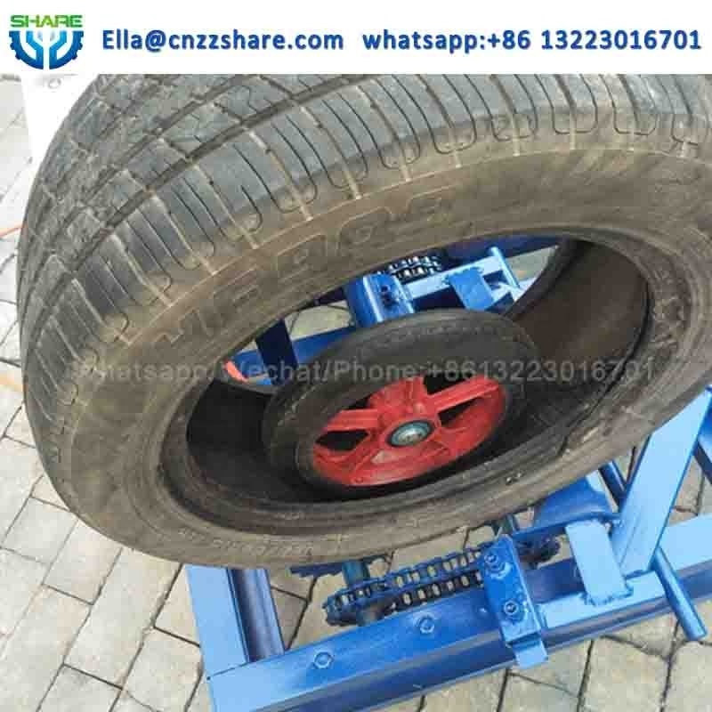 Automation Truck Tire Sidewall Cutter Waste Tyre Cutting Recycling Machine