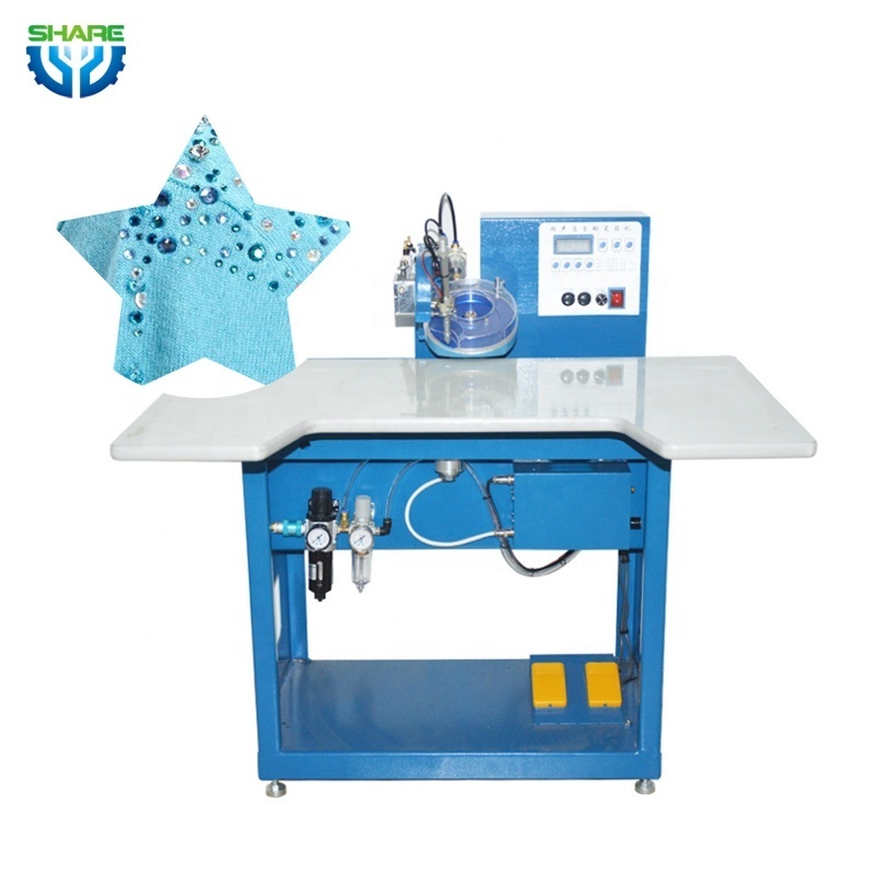 Automatic 2 colour stoning board hotfix rhinestone setting machine