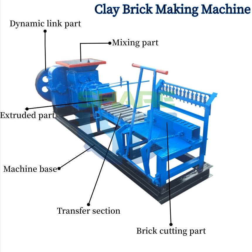 Automatic Block Making Machine Interlock Clay Red Brick Making Machine Manual Mobile Soil Mud Clay Bricks Making Machine