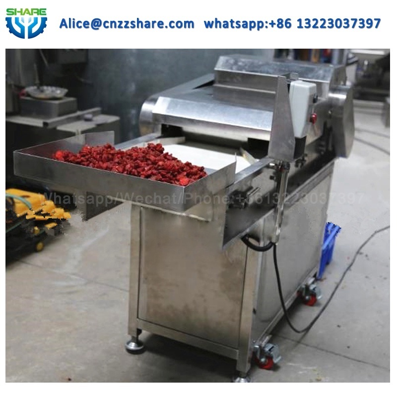 Dry fruit mango cube cutting machine fruit dicing machine