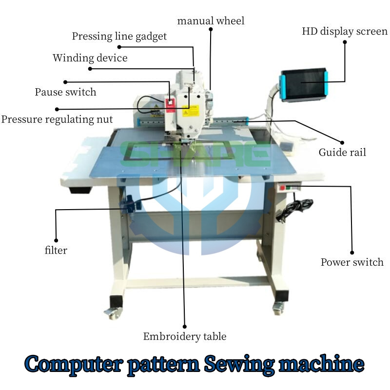 Industrial Digital Computerized Pattern Sewing Machine for Leather