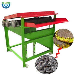 Sunflower thresher mini sunflower seed peeler peeling machine