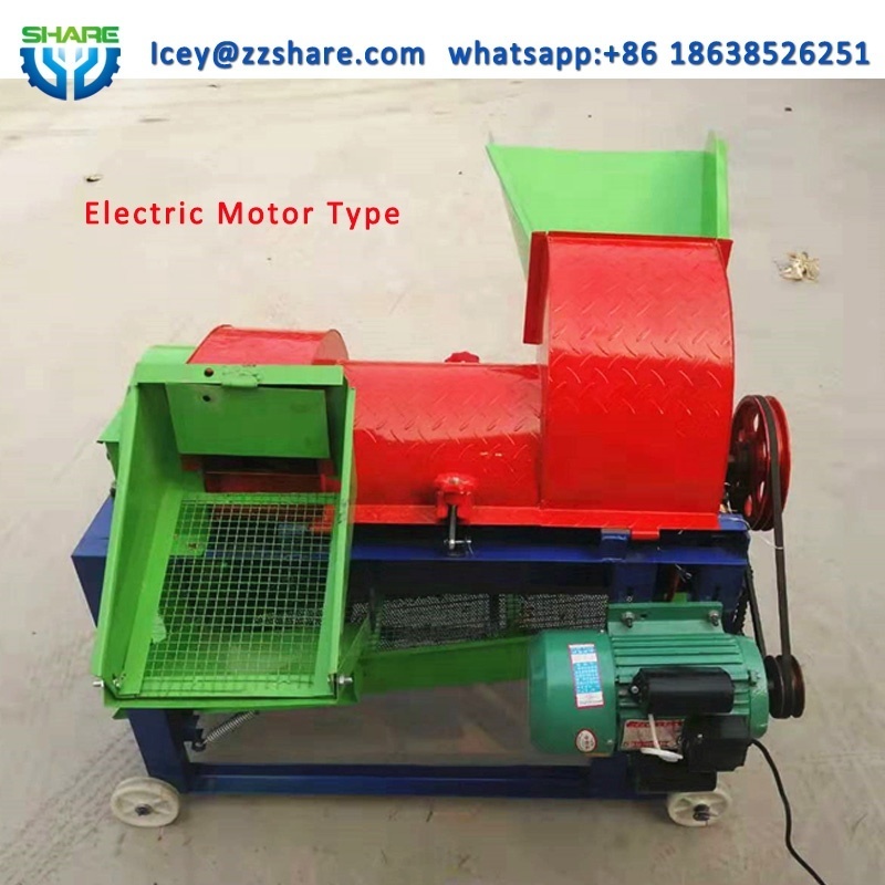 Corn cob peeler maize sheller corn wheat thresher machine