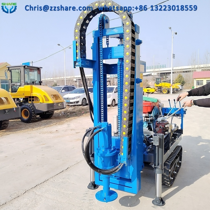 excavator concrete pile driver hydraulic hammer helical solar pile driver machine