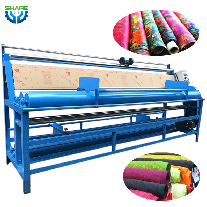 Textile Rolling Machines Fabric Meter Counter Inspection and Rolling Machine