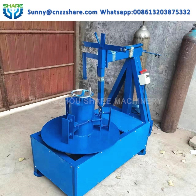 Automation Double Side Tire Recycling Cutting Machine Scrap Tyres 3 Cut Rubber Cutting Machine