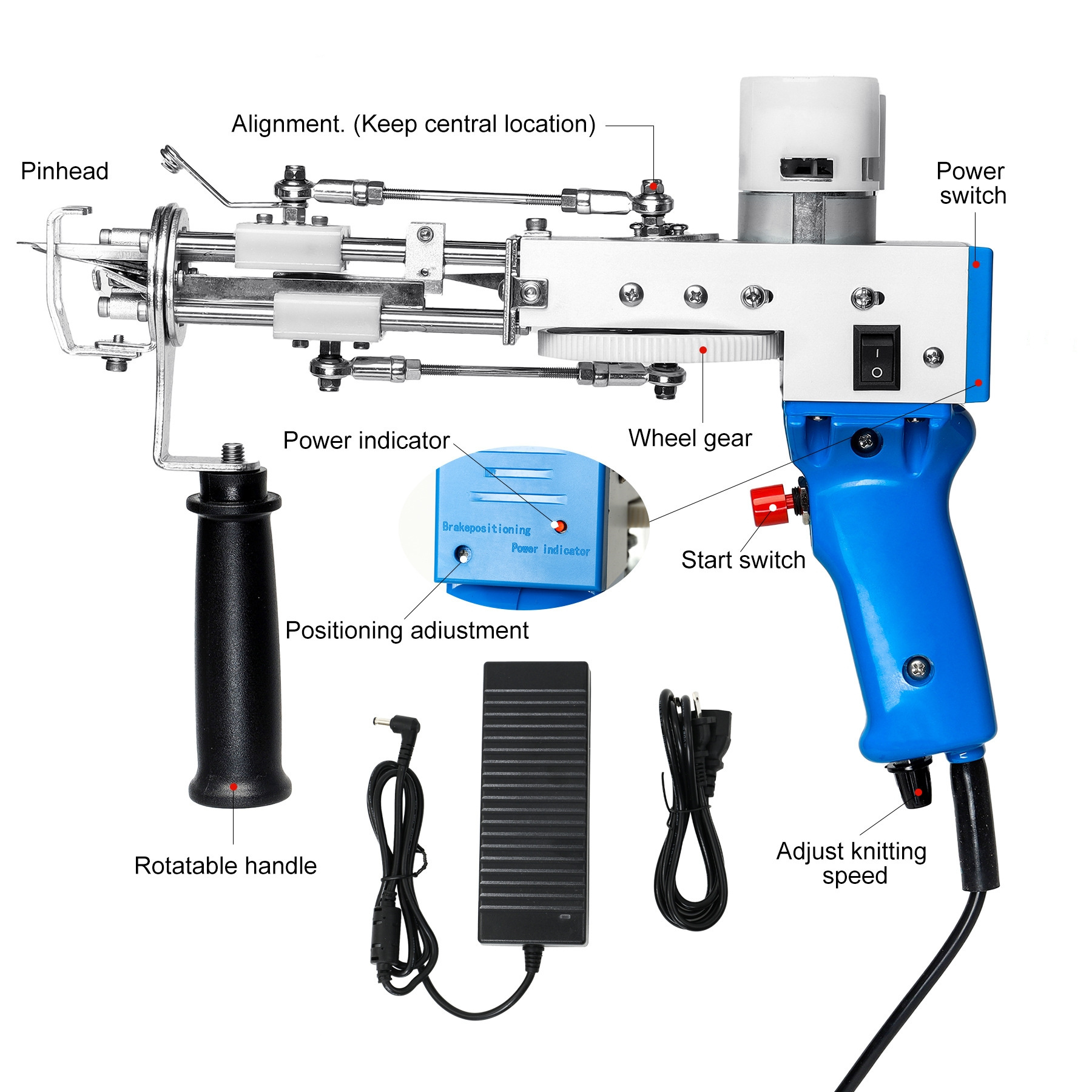 New Portable Carpet Maker Tufting Gun Carpet Making Machine Rug Tufting Machine