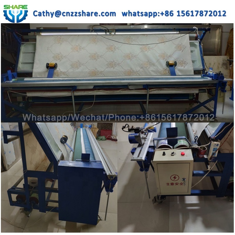 Textile Rolling Machines Fabric Meter Counter Inspection and Rolling Machine