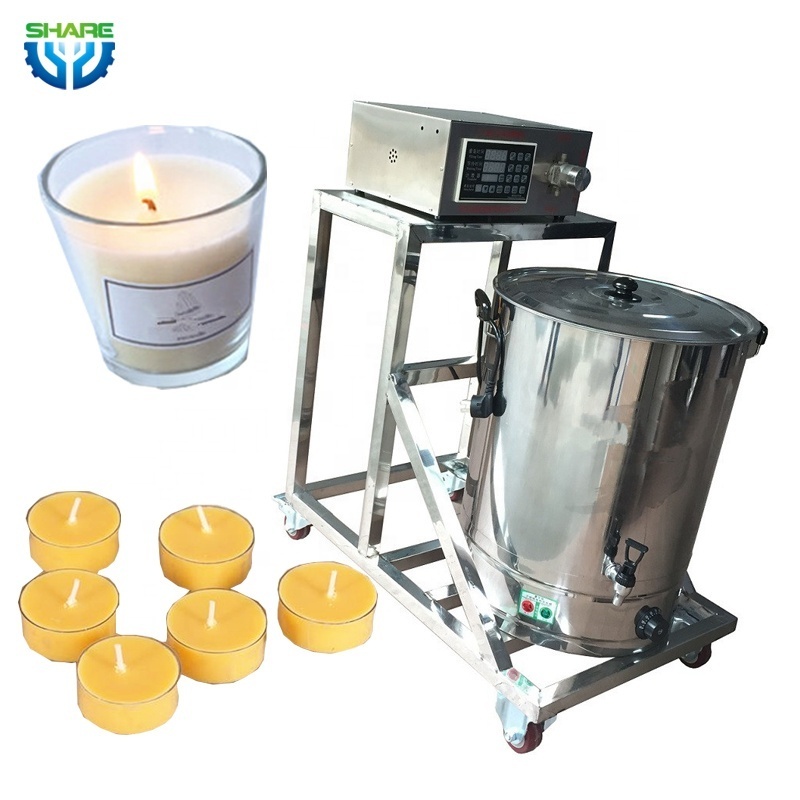 Stainless steel wax melter filler liquid candle dispensing filling machine