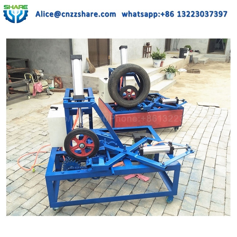 Automation Best Price Waste Heavy Duty Tire Cutter Tyre Cutting Recycling Sidewall Machine Production Line