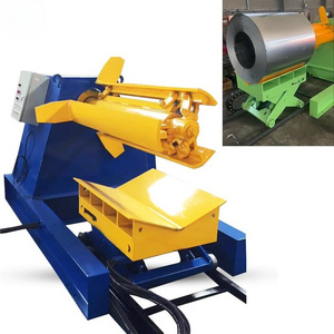 Automation 5 Tons Capacity Double Head Steel Coil Hydraulic Decoiler Uncoiler Machine