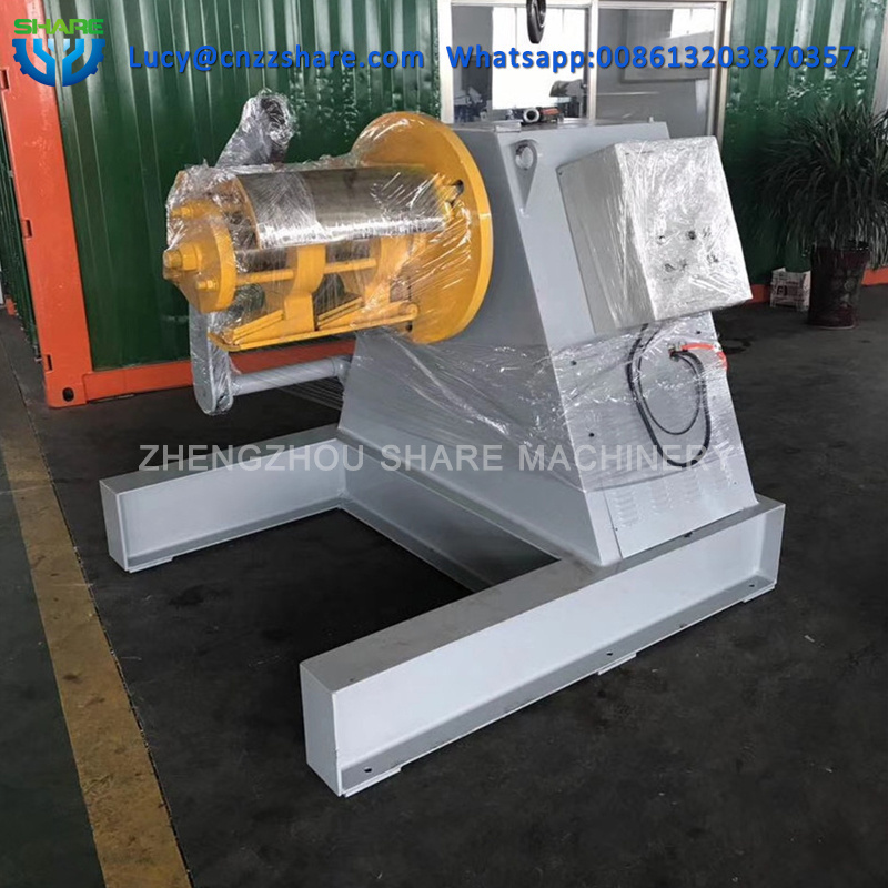 Automation 5 Tons Capacity Double Head Steel Coil Hydraulic Decoiler Uncoiler Machine