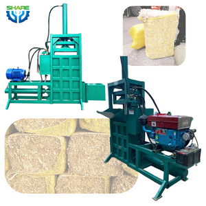 Grass corn silage baling and wrapping machine small square hay pine straw baler for sale