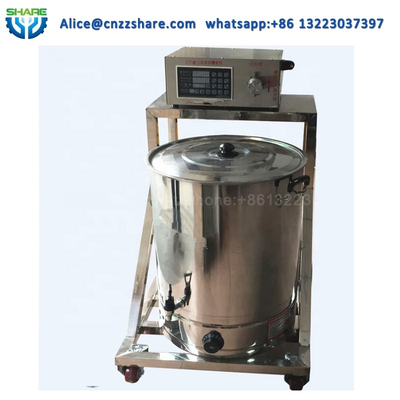 Semi Automatic Hot Wax Melter Dispenser for Candle Making Commercial Candles Melting Filling Machine