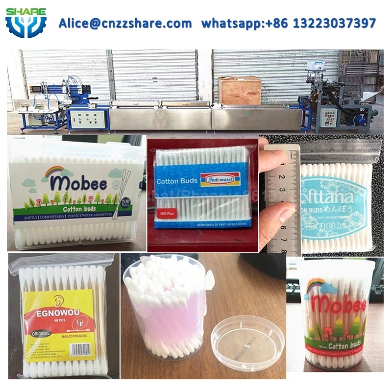 Iodophor Cotton Swab Drying Machine Cotton Ear Buds Packing Making Machine Production Line