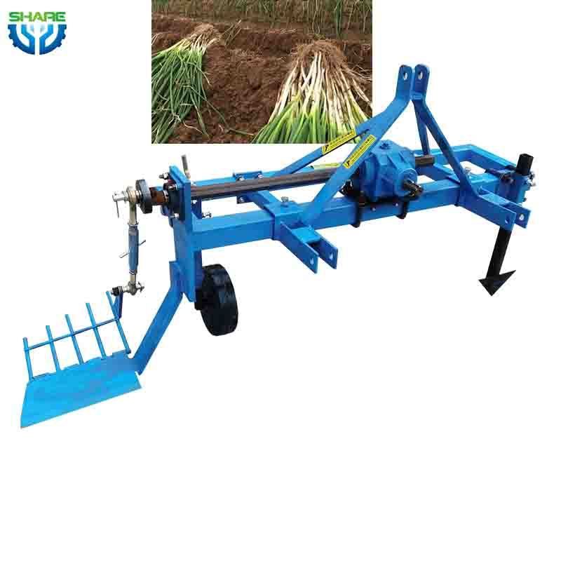 Tractor mounted Green onion harvesting scallion ginger digger harvester machine for sale