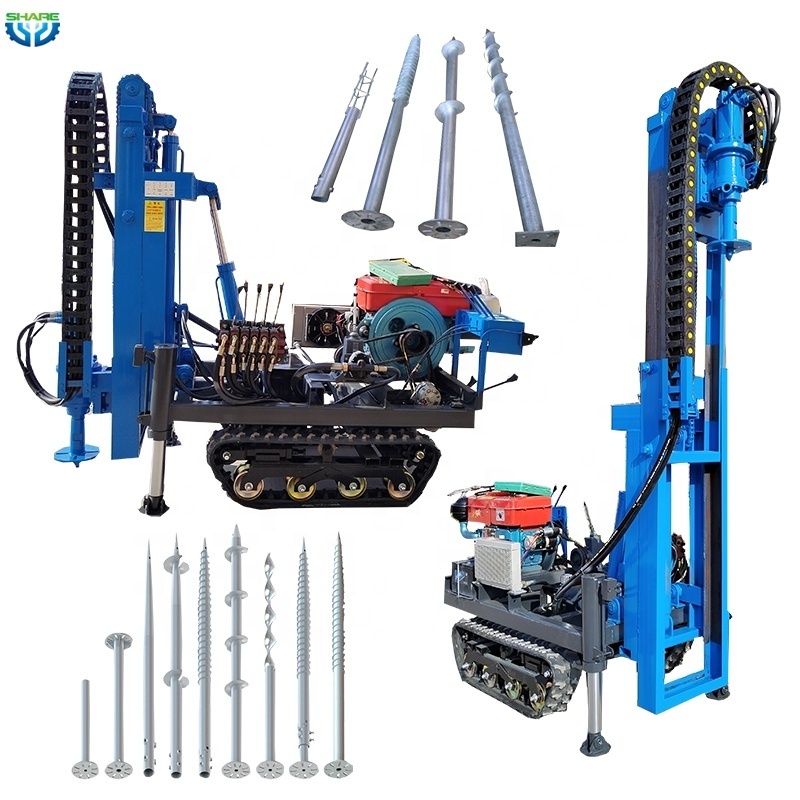 excavator concrete pile driver hydraulic hammer helical solar pile driver machine