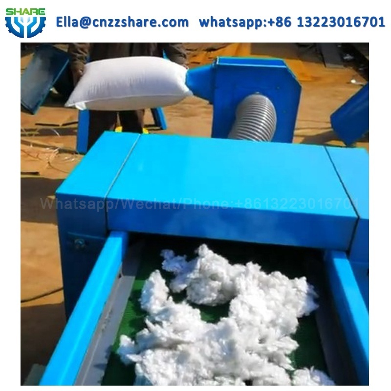 Multi Functional Polyester Fiber Pillow Filling Machine Opening Fiber Machine