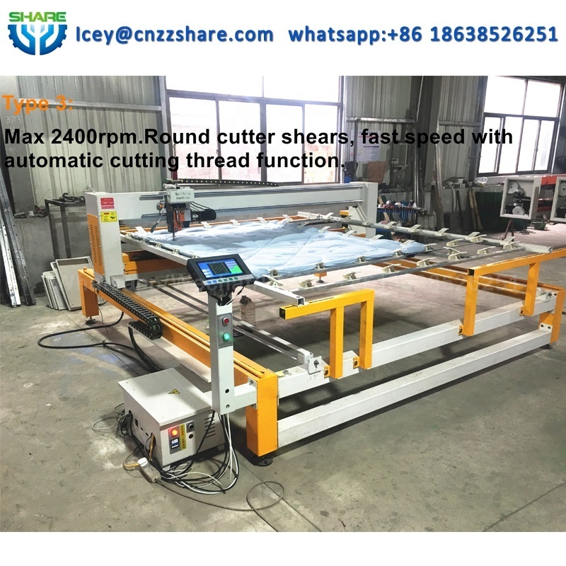 Automatic Long Arm Single Needle One Head Quilting Machine CNC Bedcover Sewing Mattress Quilting Making Machine Quilted Price