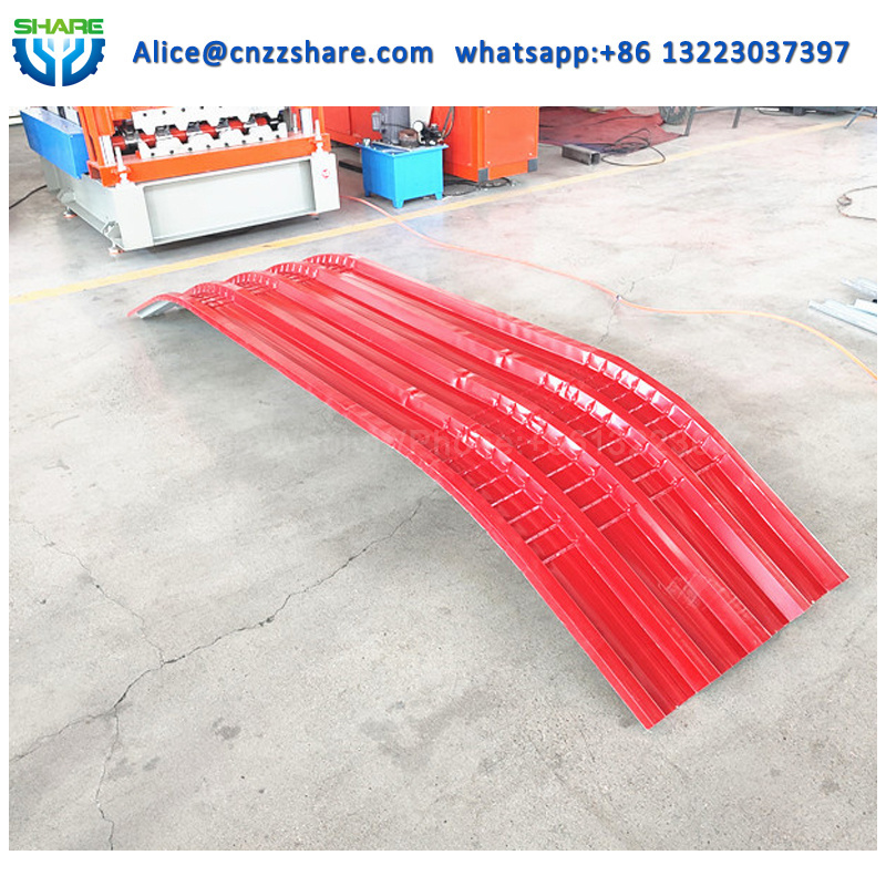 K Span 30 Arch Roof Crimp Curved Roofing Sheet Making Machine Building Hydraulic Sheet Metal Cutting and Bending Machine