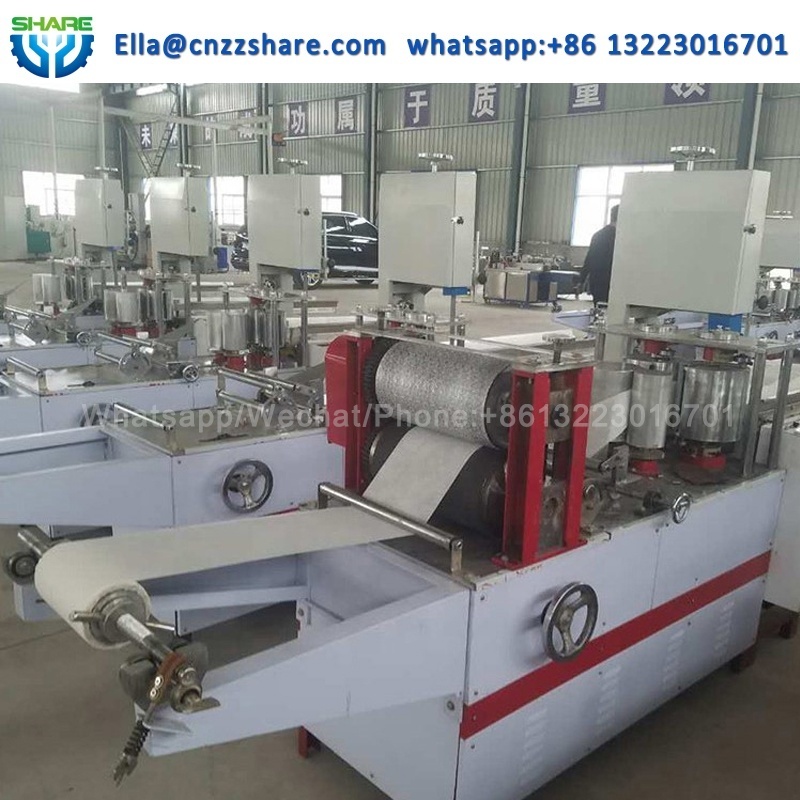 Tissue Paper Converting Machinery Full Automatic Napkin Paper Making Machine