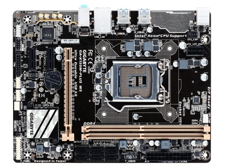 WHOLESALE FOR GIGABYTE X150M-PLUS WS LGA-1151 Micro-ATX DDR3 Xeon E3-1200 v5 CPU MOTHERBOARD