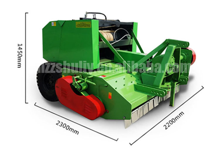 Small Hay Baler Atv Grass Collector Pine Straw Baler For Sale