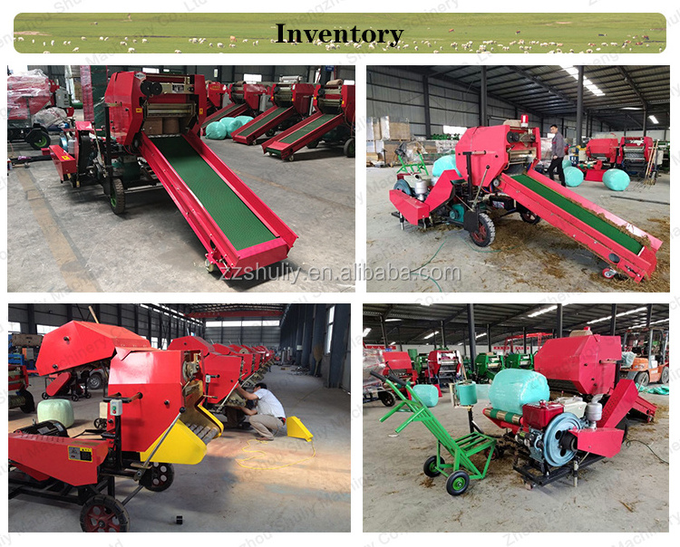 mini round hay silage baler and wrapper machine in Kenya