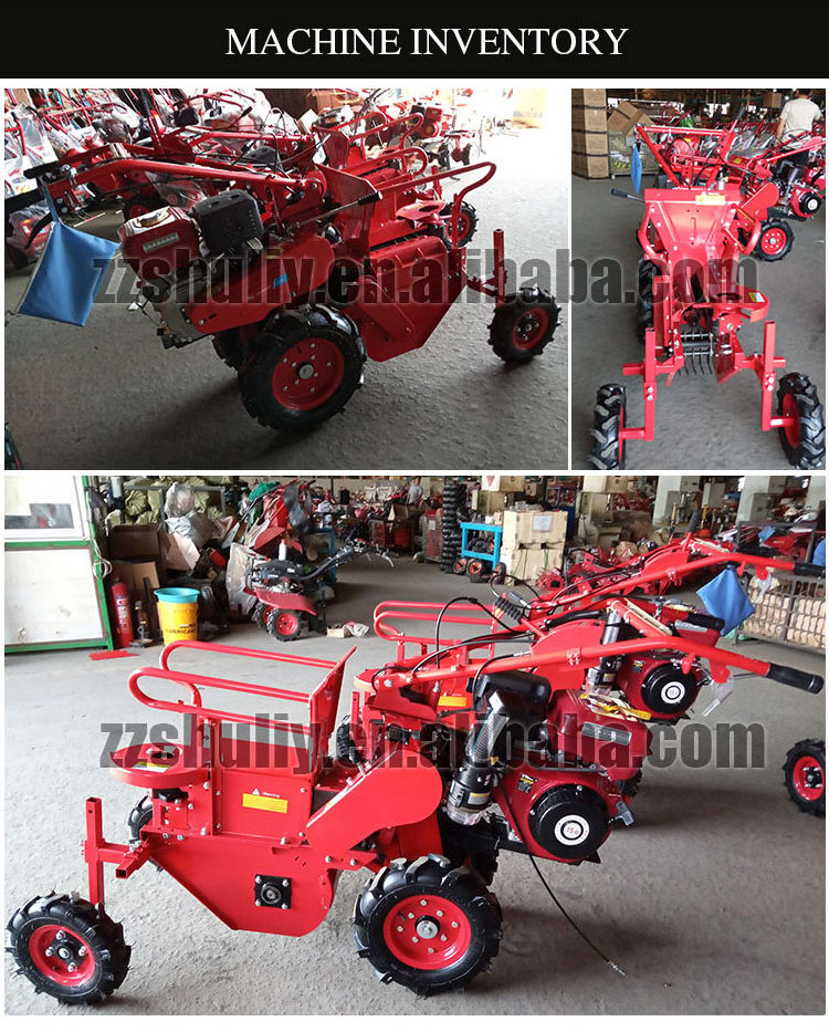 Mini tractor mounted combine sweet corn /maize harvester machine prices for sale