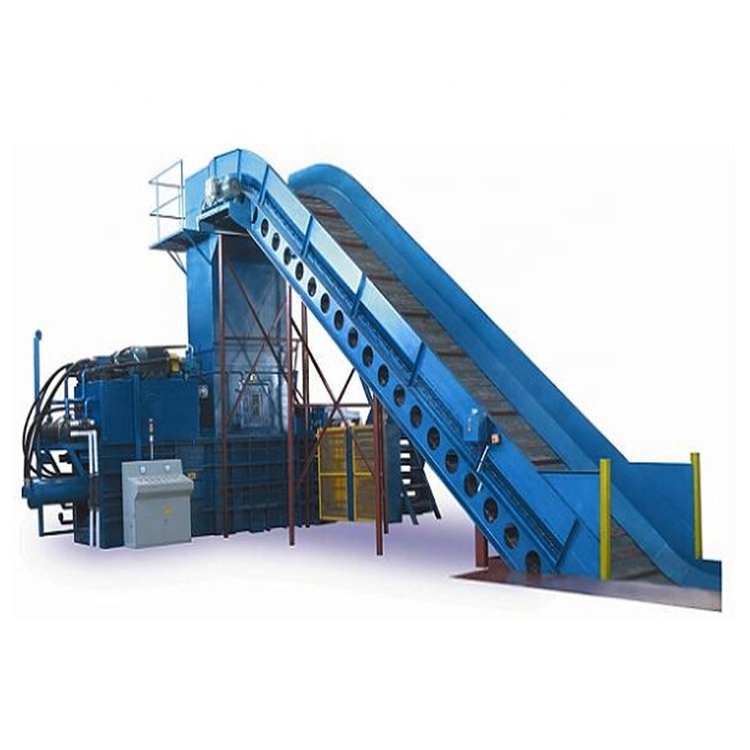 Waste paper cardboard hydraulic horizontal baler press straw cotton square baling machine