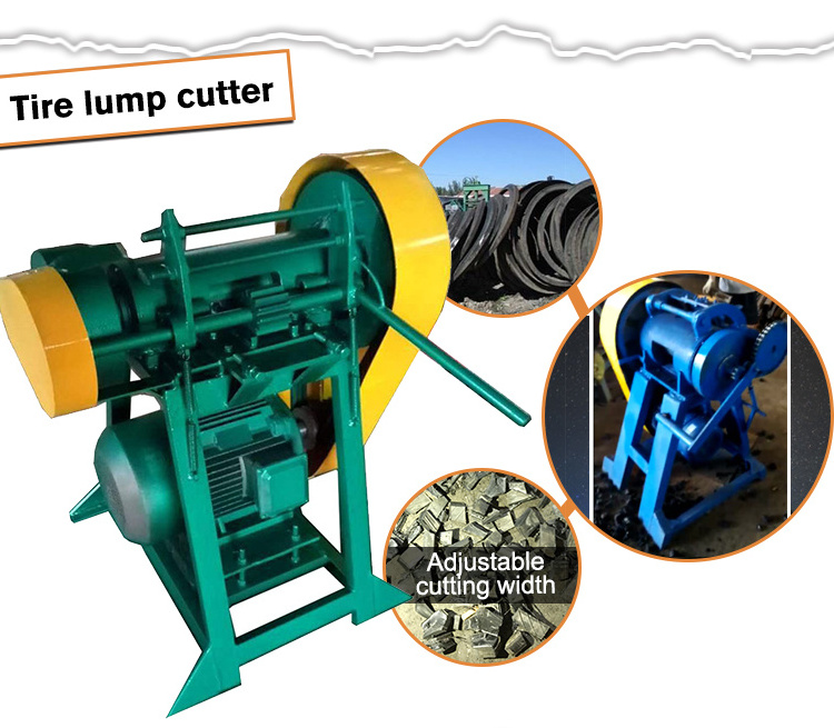 Waste rubber  tire lump cutter