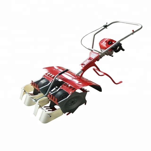 Cheap 3 lines agricultural self-propelled paddy rice field weeding machine