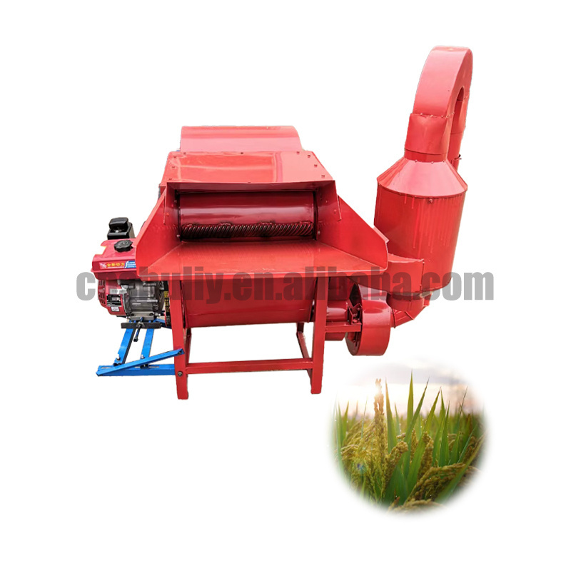 Factory direct sale small mobile wheat grain paddy rice thresher