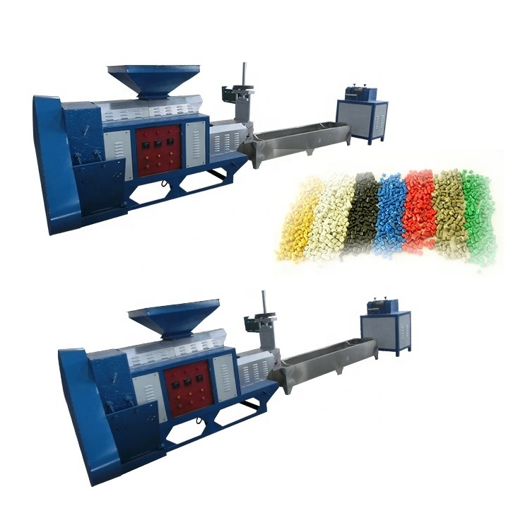 Plastic pellet machine extruder plastic waste recycling machine plastic recycling granulator machine