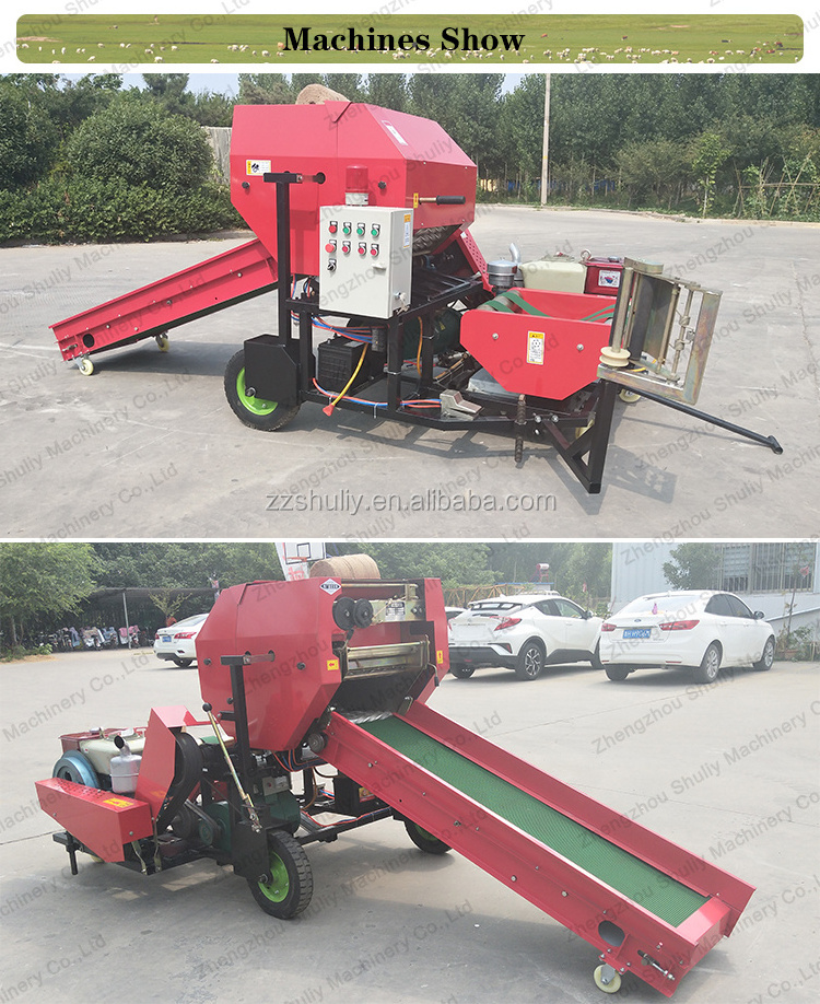 mini round hay silage baler and wrapper machine in Kenya