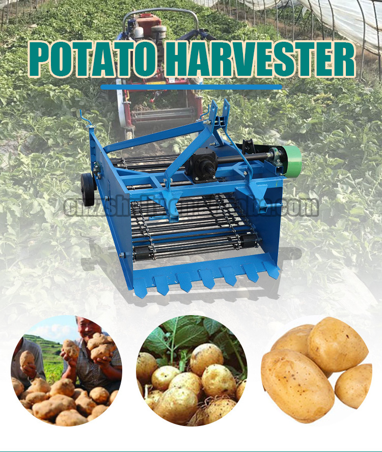 Carrot Sweet Potato Harvester 3 Point Potato Digger 2 Rows