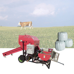 mini round hay silage baler and wrapper machine in Kenya